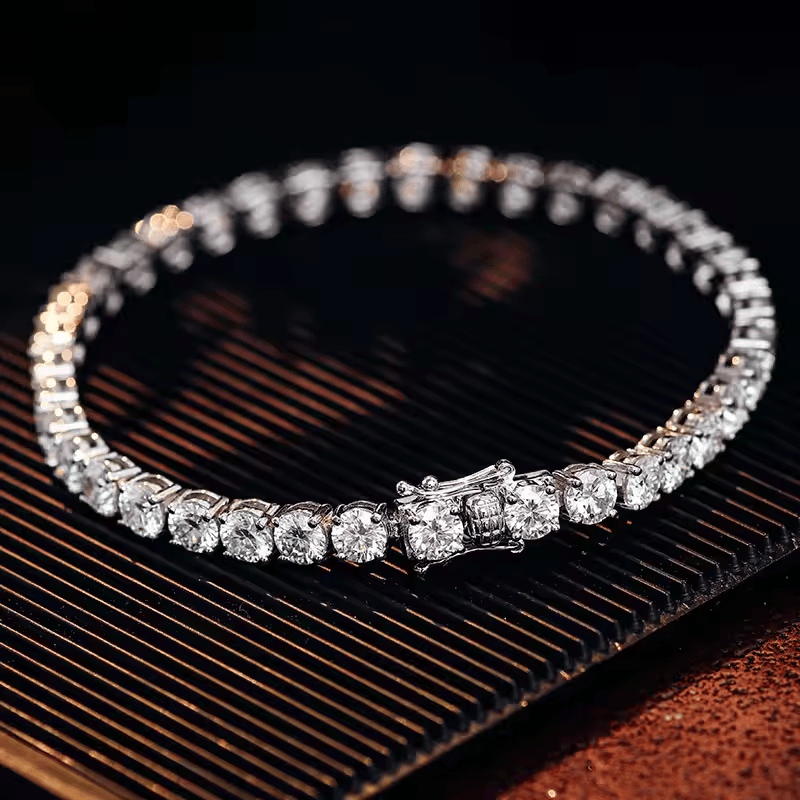 Unisex Moissanite Tennis Bracelet