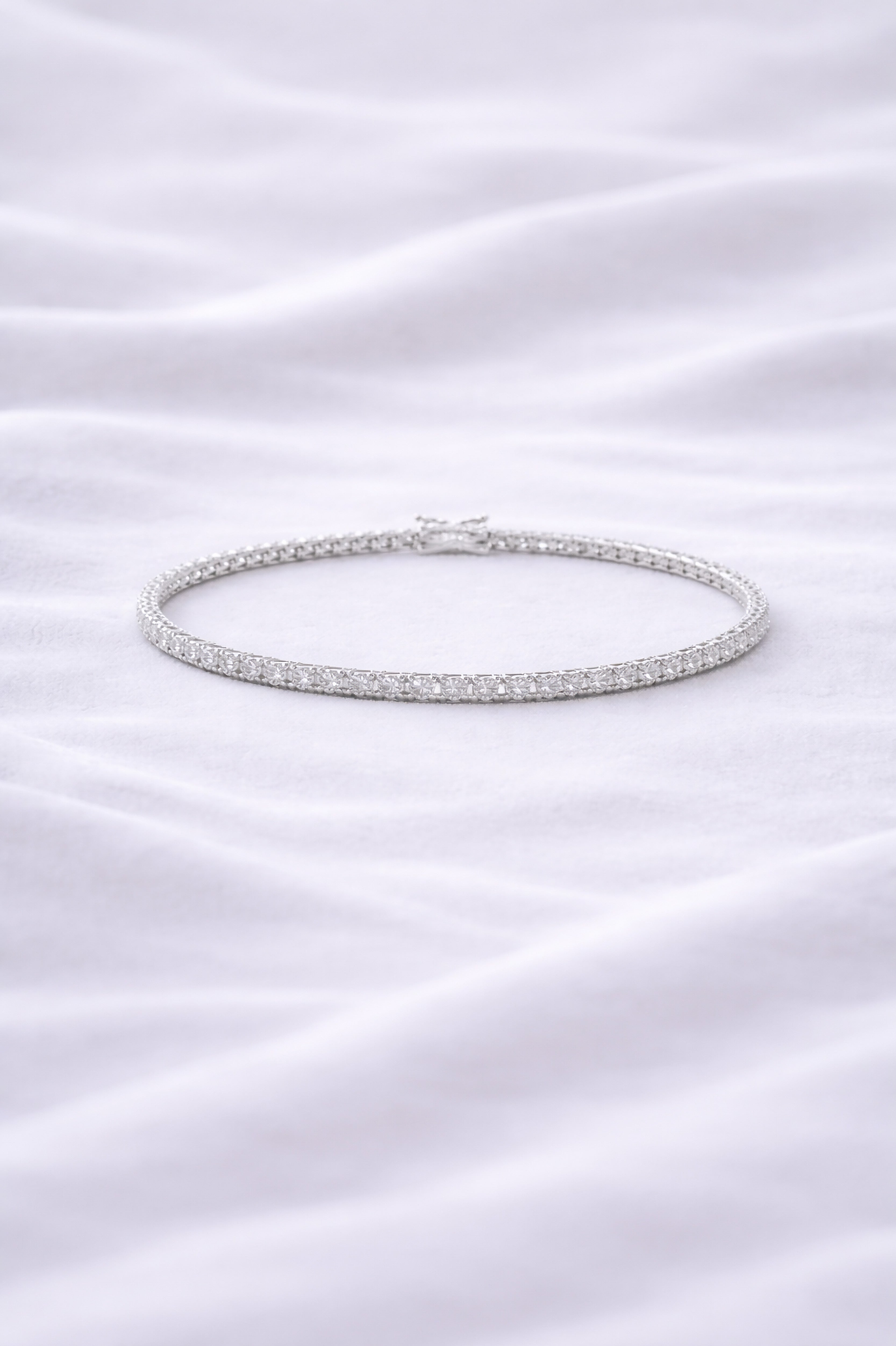 Unisex Moissanite Tennis Bracelet