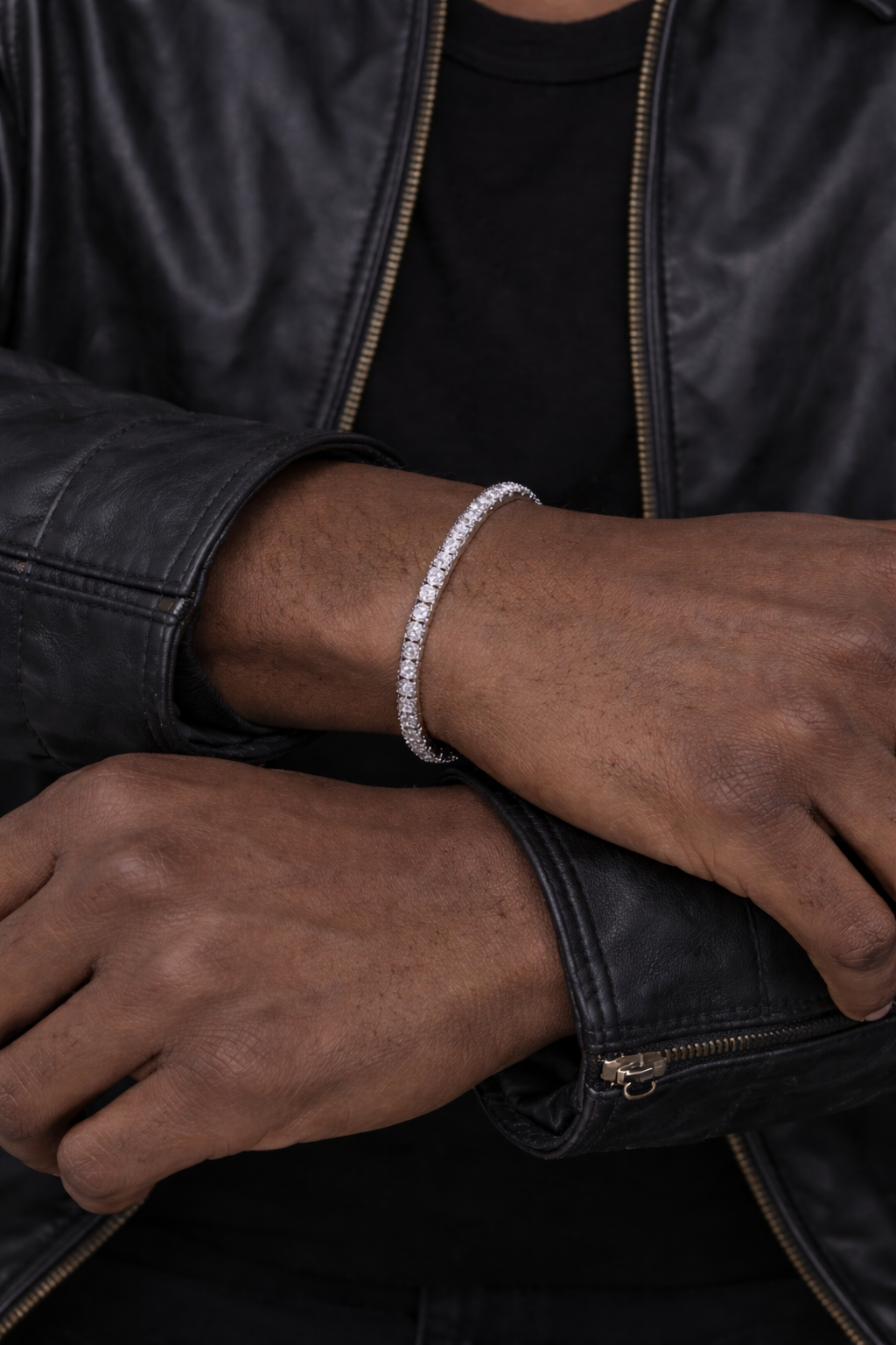 Unisex Moissanite Tennis Bracelet