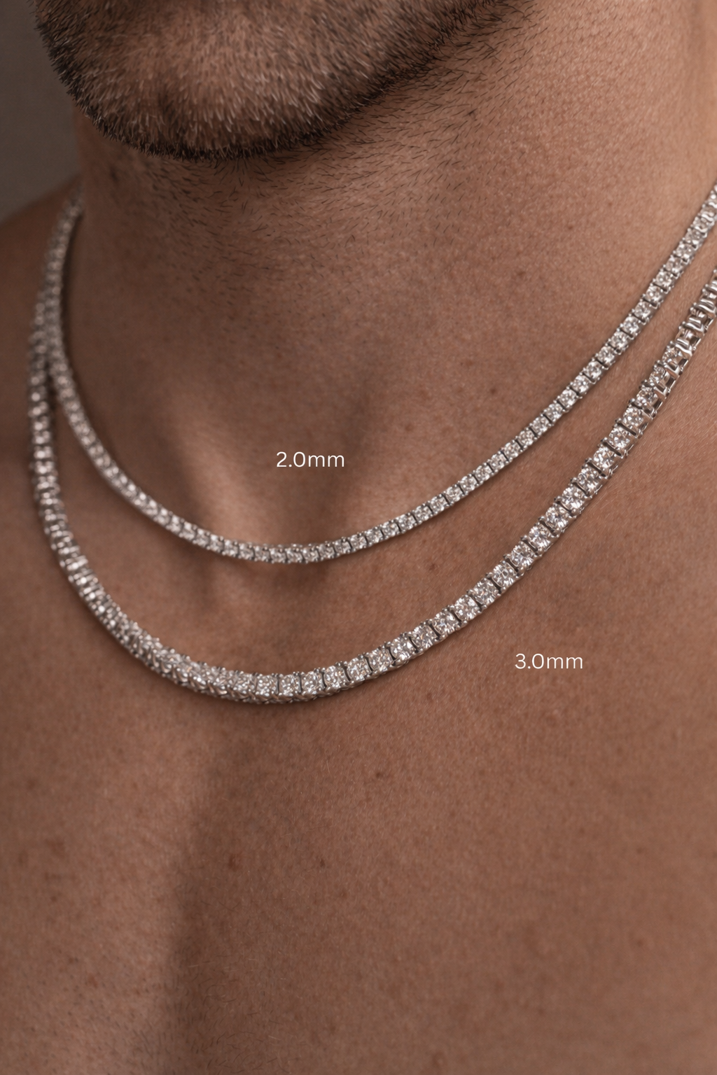 Unisex Moissanite Tennis Chain